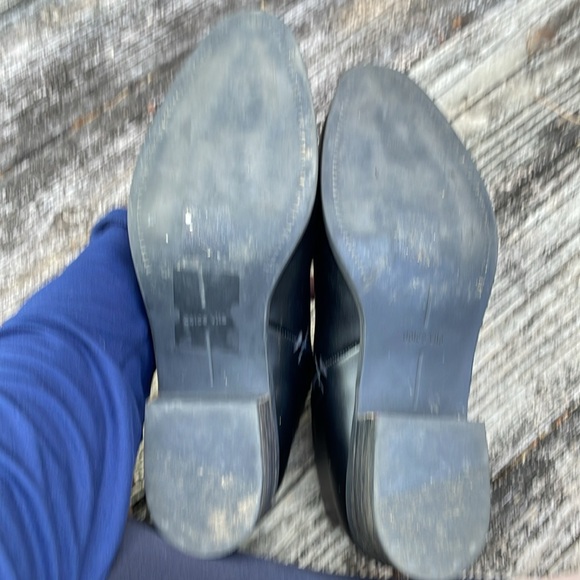 Dolce Vita Tamy leather booties boots Onyx Black pull on small heel 10 - Picture 10 of 11